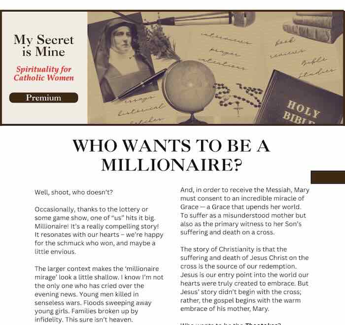 The cover of the My Secret is Mine Newsletter - Volume 3, Number 2