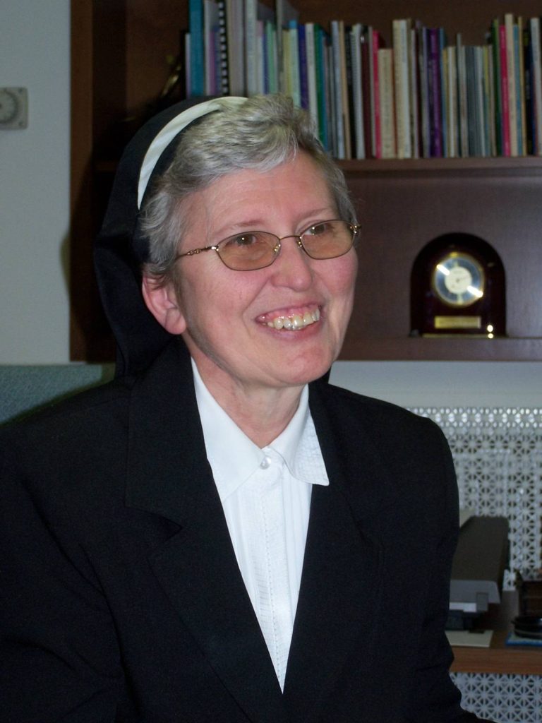 A nun in a black habit