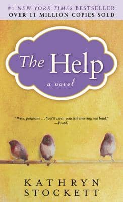 Book cover for The Help - Yellow with a purple title